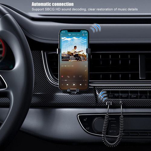 A Adaptador Bluetooth 5.0 De Para Carros Alimentado Por Usb