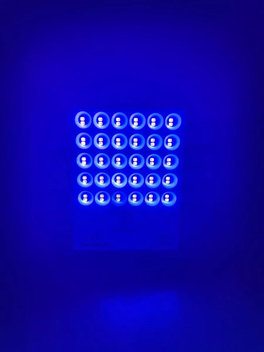 Kit 10 Refletor Uv 50w Led Ultra Violeta Luz Negra Balada Dj Carcaça Preto 110v/220v