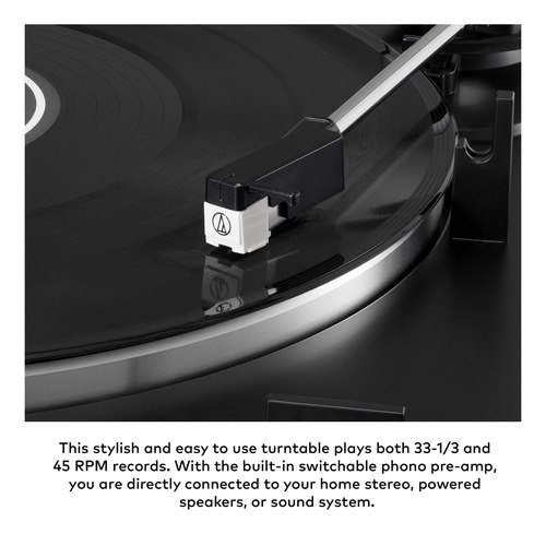 Audio-technica At-lp60x-bk Con Altavoces Microlab Pro1