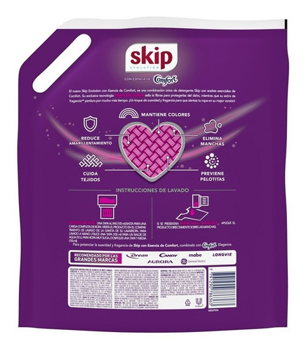 Jabón Líquido Skip Evolution Con Esencia De Comfort 3l