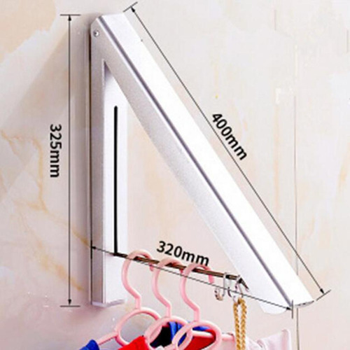 Colgador De Ropa Plegable Para Montaje En Pared Toallero