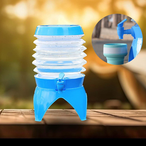 Contenedor De Agua Plegable, Cubo Para Grifo De 9.5l