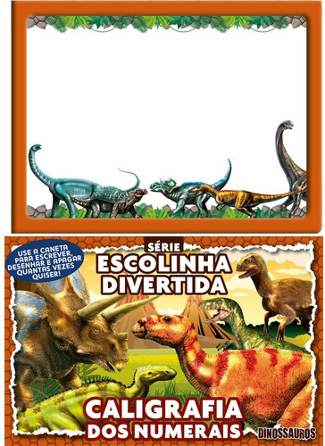 Dinossauros Série Escolinha Divertida - Caligrafia dos Numerais, de  On Line a. Editora IBC - Instituto Brasileiro de Cultura Ltda, capa mole em português, 2020