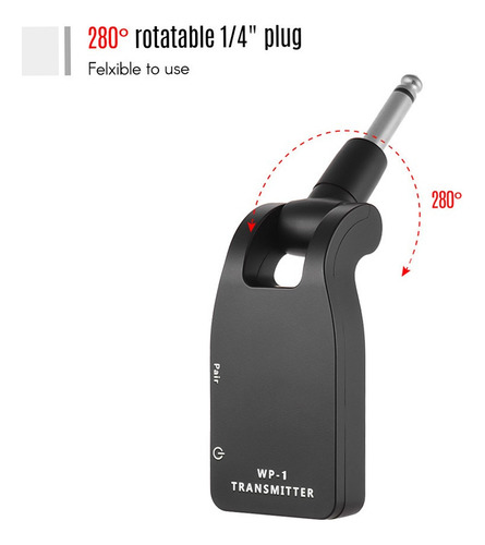 Transmissor E Receptor Do Sistema De Guitarra Sem Fio Muslad