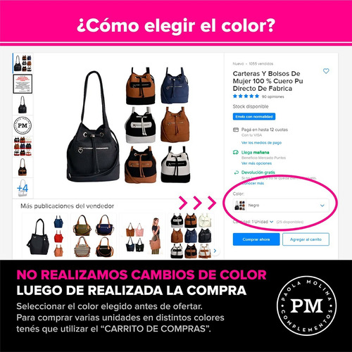 Riñonera Mujer Simil Cuero Cartera Bandolera Moderna Tachas