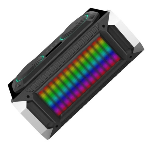 Imagen 2 de 5 de Reproductor Sonido 43,5w 2 Vias Mix Dj Led Ritmico Excess