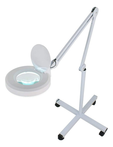 Lámpara Pie Lupa Multifocal Luz Led Profesional Cosmetología