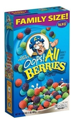 Cereal Americano Cap'n Crunch Opss! Berries 480grs