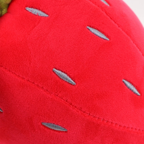 Cojín De Peluche Corto Con Forma De Fresa, 1 Unidad, Peluche
