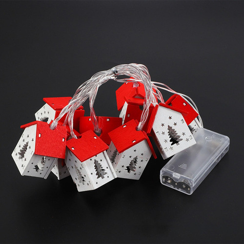 Luces Led De Casa De Madera 1,5 M 10 Luces Árbol De Navidad