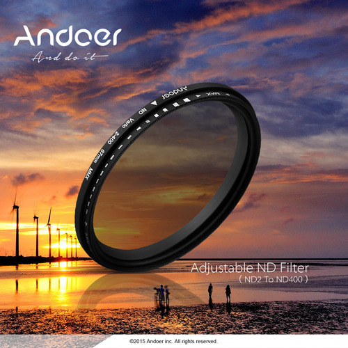 Filtro Nd Ajustable De 77 Mm, Atenuador De Densidad Neutra N