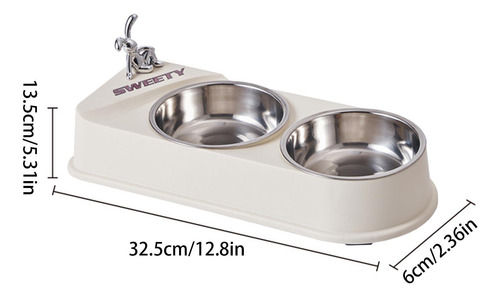 Platos De Comida Dobles Para Mascotas Cuenco De Agua Doble P