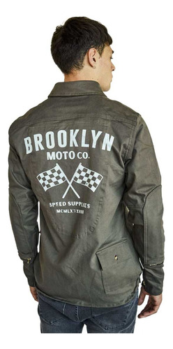 Camisa Moto Brooklyn Shamrock Proteccion Kevlar - Muvin Moto