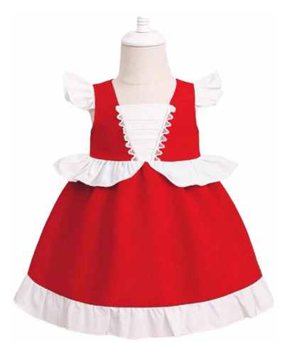 Vestido Niña Rojo Verano / Especial Navidad / Navideño