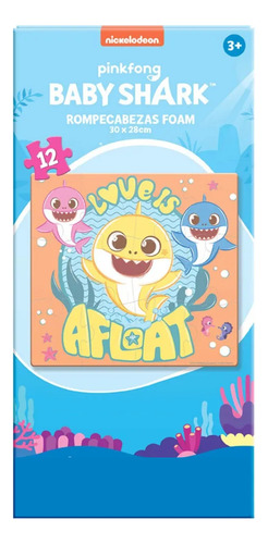 Rompecabezas Baby Shark 12 Piezas De Foam