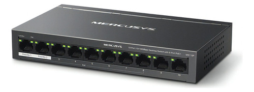 Switch Poe Mercusys Ms110p 10 Puertos / 8 Poe+ 10/100 Mbps
