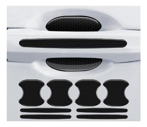 Calcomanías Reflectantes Automóvil Protector Puerta Set 8 Un