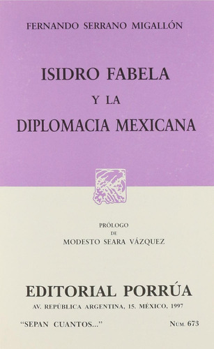Libro Isidro Fabela Y La Diplomacia Mexicana