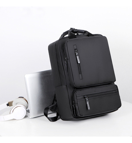 Mochila De Viaje Para Hombres Para Notebook 15.6 30l Antirrobo E Impermeable Color Negro Equipaje De Mano De Aprobado Por Avión Para Hombre Y Mujer