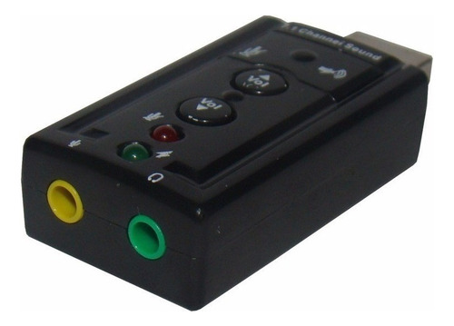 2 Placa De Som Usb 7.1 Canais 3d Adaptador Pc Ps3 Notebook