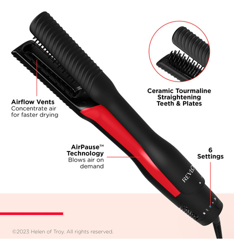 Plancha De Pelo Revlon One-step Air Straight Black