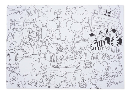 Imagen 4 de 9 de Rompecabezas Puzzle Arca De Noé Infantil Didactico Niño