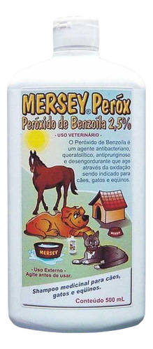 Shampoo Mersey Peróx Peróxido De Benzoíla 2,5% 500ml