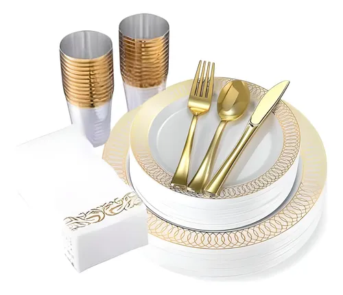 Platos plasticos elegantes sale