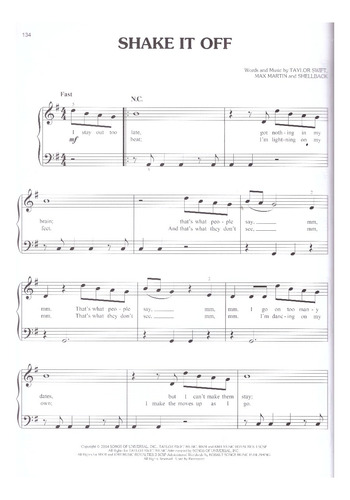 Taylor Swift Easy Piano Anthology: 26 Favorites.