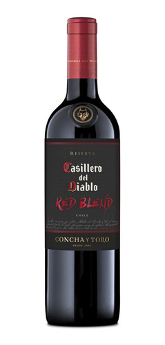 Vino tinto chileno de mezcla roja 750ml Casillero Del Diablo