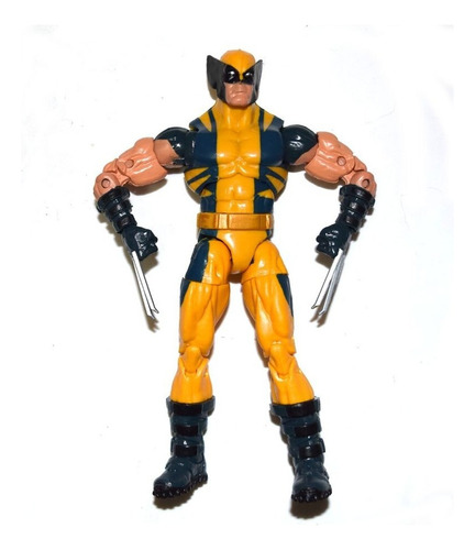 $ Marvel Legends Wolverine Logan Yellow Puck Serie 6 Acción