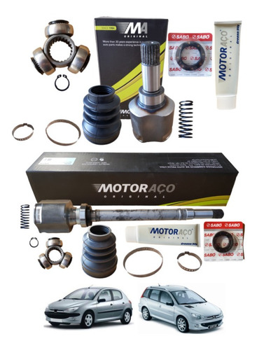 Kit Tulipa Esquerda E Direita Com Retentor Peugeot 206 1.4