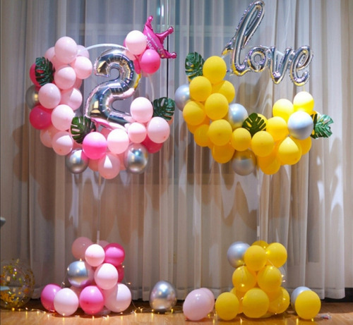20 Base Circular Portatil Soporte P Globos Aro Decoracion