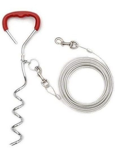 Cable De Amarre Para Perro Expawlorer Y Estaca Reflectante D