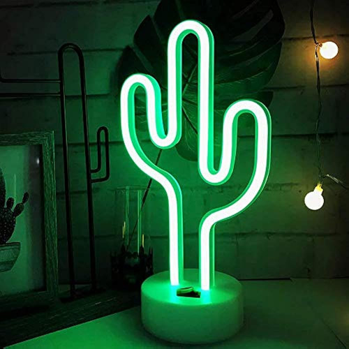 Letreros De Luz De Neón De Cactus Verde Luces De Neón De Cac
