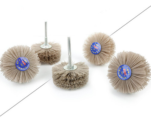 Cepillo De Rueda De Nailon Para Pulir, Cabezal De Grano 80