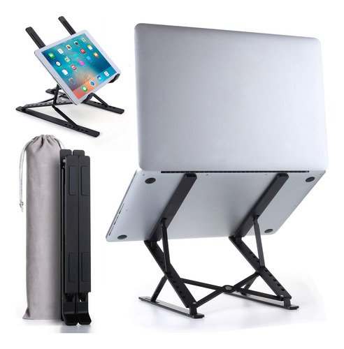 Soporte Para Laptop De 2 Capas De Altura Ajustable Y Multing