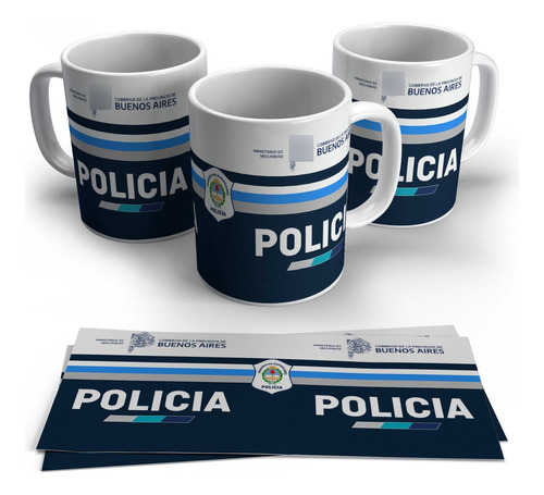 Taza Policia De La Provincia De Buenos Aires Argentina Logo 