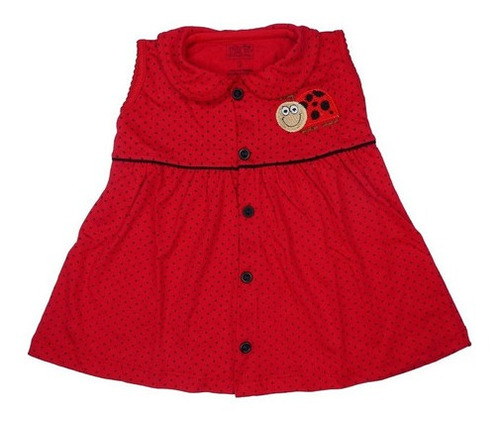 Vestido Bebu Rojo De Niña 3 Piezas