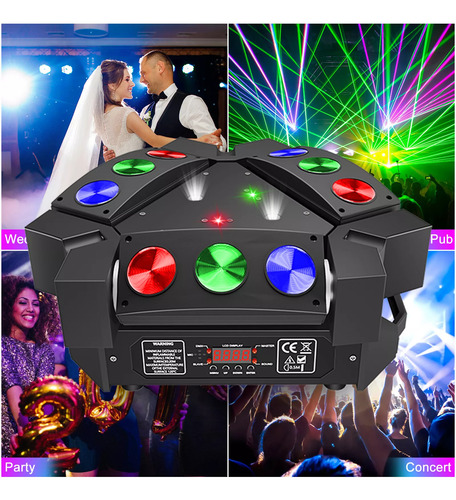 Tarantula Cabeza Móvil 240w 3 En 1 Led, Láser, Estrobo Rgb
