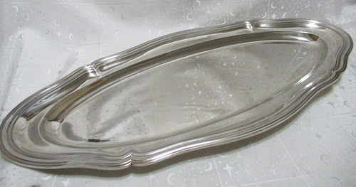 Antig Bandeja Ovalada Inglesa Plata Imperial 66x31cm (15467 Plateado (Usado)