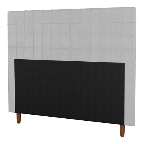 Cabeceira Cama Box King Size Parisis 195cm Sintético Branco