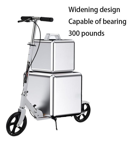 Scooter Monopatin Plegable Metalico 2 Ruedas 200mm