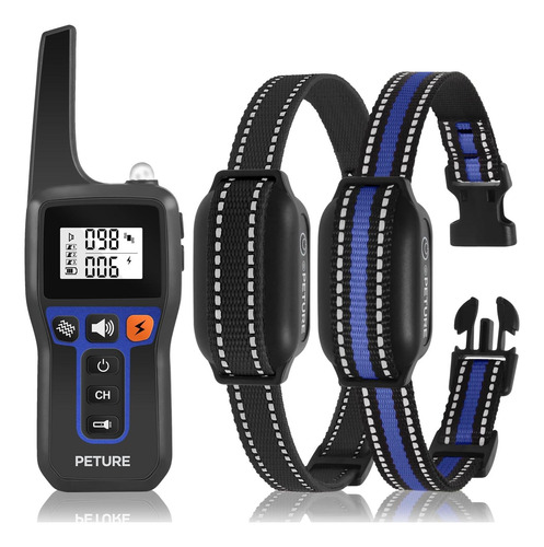 Collar De Entrenamiento Para Perros Peture, Combo Eléctrico