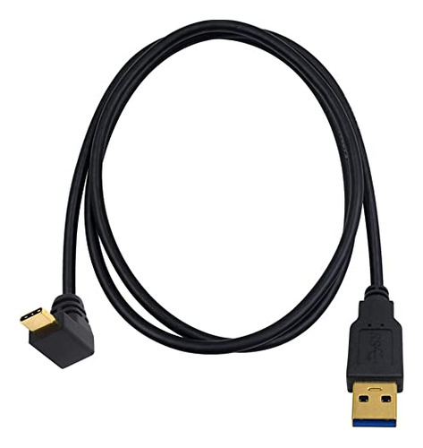 Cable Usb A Usb C A 90 Grados, Cable De 5 Pies Usb 3.0 Tipo