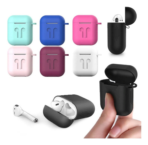 Capa Case Protetora De Silicone Para AirPods 1 E 2 Envio 24h