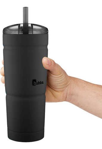 Envy S 24 Oz Matte Black W Tapa Transparente