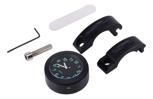 3 Reloj De Manillar De Motocicleta, Mini Reloj Digital A