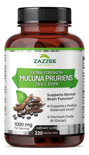 Mucuna Pruriens L-dopa Apoyo Cerebro Parkinson 220 Americano