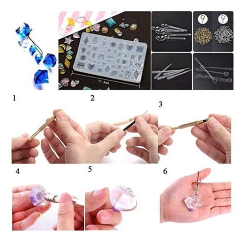 Conjunto De Aretes De Bricolaje Joyas De Molde De Silicona